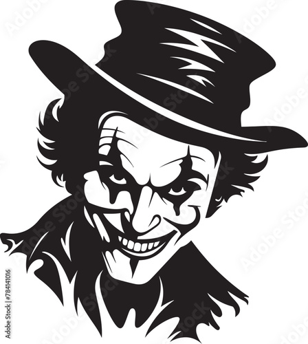 Phantom Parody Creepy Clown Vector Ghostly Giggles Sinister Clown Icon