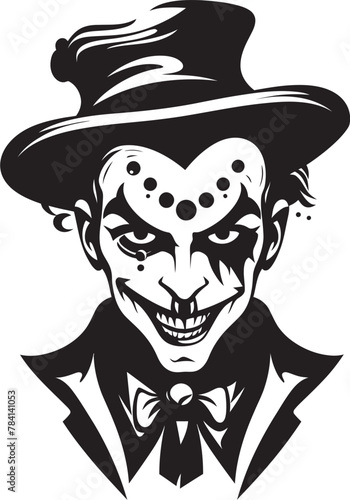 Sinister Showcase Sinister Clown Symbol Creepy Carousel Eerie Clown Logo