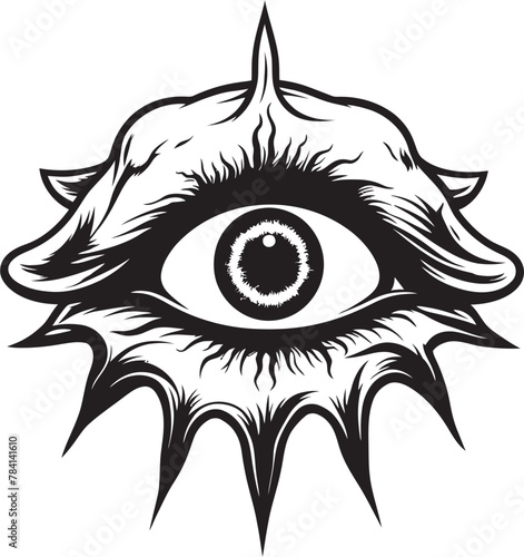 Malevolent Vision Demons Clutch Emblem Sinister Seer Devils Gaze Icon
