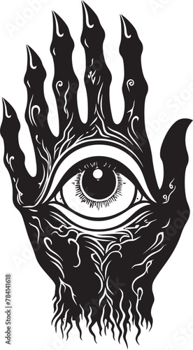 Hellish Insight Infernal Hand Emblem Diabolic Glare Devils Clasp Design