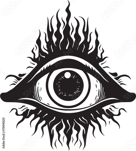 Sinful Surveillance Devils Hold Emblem Abyssal Glance Demons Clutch Logo