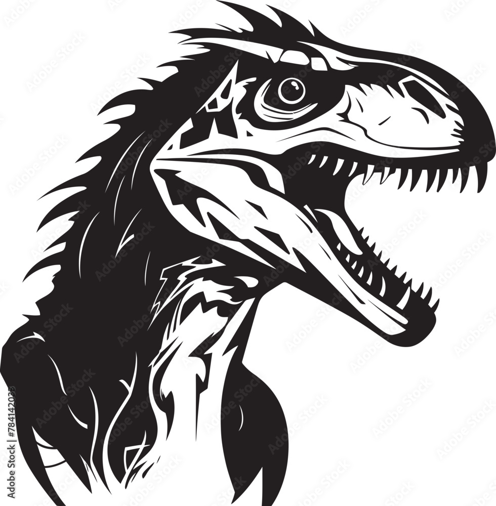 Rampaging Raptor Veloci Reptor Logo Icon Clawed Conqueror Dino Emblem Vector Rampaging Raptor Veloci Reptor Logo Icon Clawed Conqueror Dino Emblem Vector