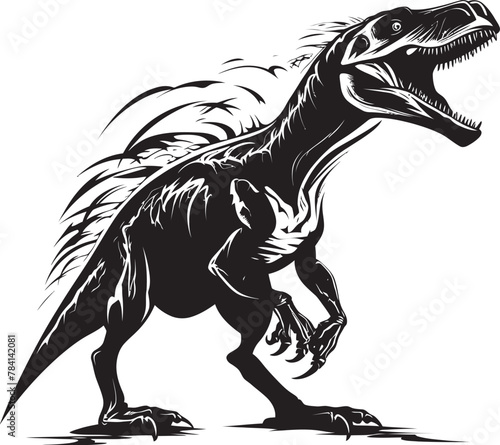 Veloci Vision Reptor Vector Emblem Thunderous Tracker Dino Logo Symbol