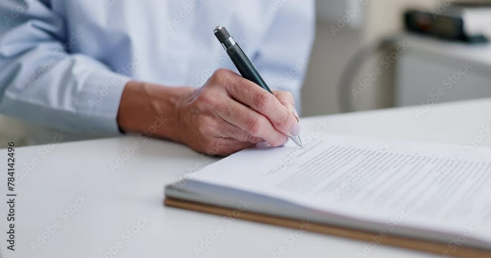 Person, hands and writing for contract, document and application for life insurance or loan. Pen, paper and sign or signature for asset management, title deed or will and testament for future finance Person, hands and writing for contract, document and application for life insurance or loan. Pen, paper and sign or signature for asset management, title deed or will and testament for future finance