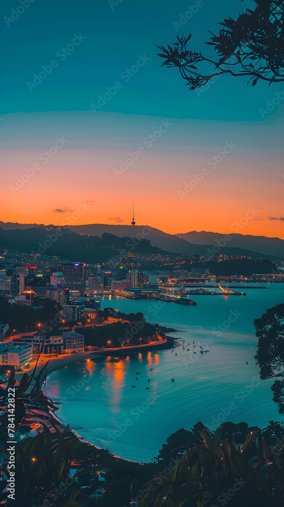 Wellington at Dusk: A Stunning Blend of Urban Sophistication and Natural Beauty in New Zealand's Capital