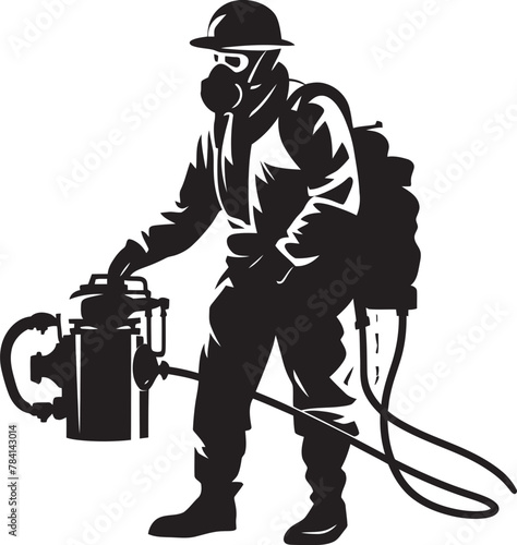 Pest Patrol Pest Control Emblem Icon Pest Paladin Vector Emblem Icon