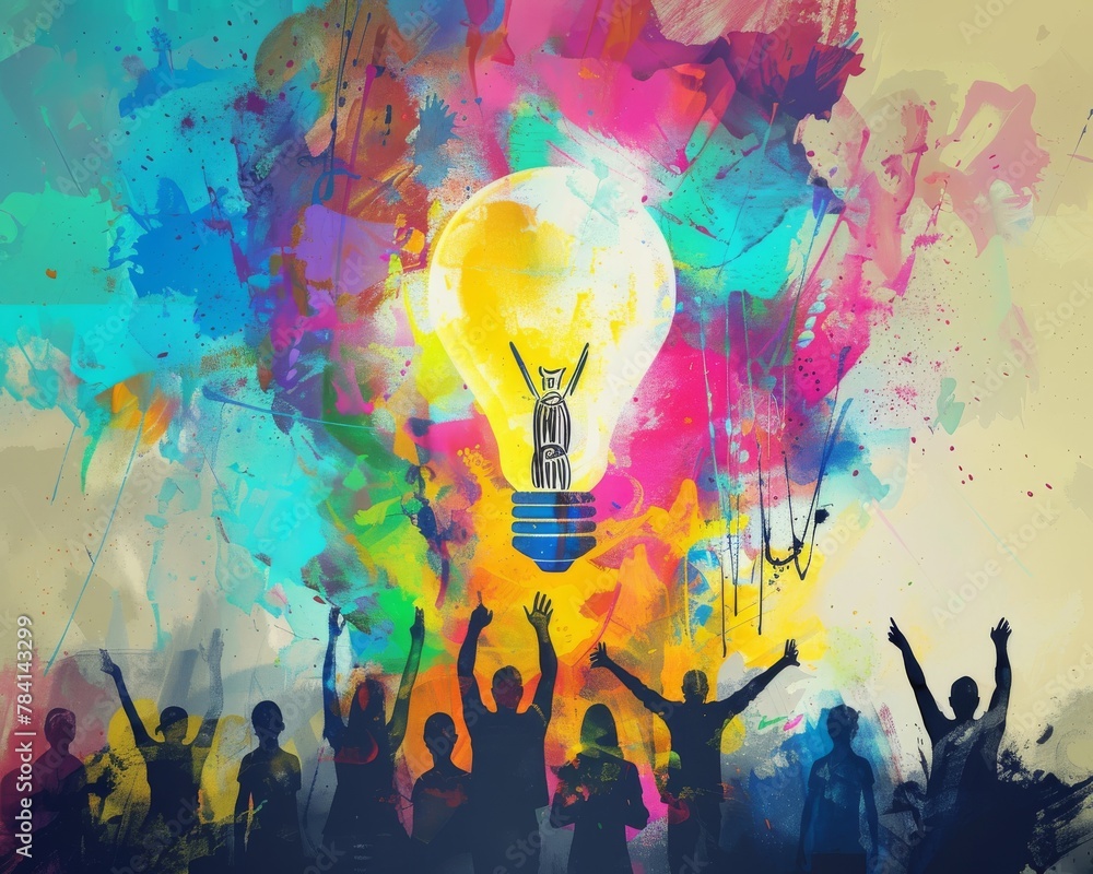 Harnessing collective creativity, the masses contribute solutions in a dynamic crowdsourced innovation challenge. Harnessing collective creativity, the masses contribute solutions in a dynamic crowdsourced innovation challenge.
