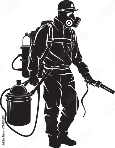 Fume Guardian Vector Logo Icon Vermin Vanquisher Pest Control Symbol