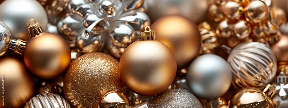 a bunch of shiny ornaments are stacked together a bunch of shiny ornaments are stacked together