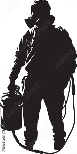 Pest Patrol Pest Control Emblem Design Fume Force Vector Emblem Logo