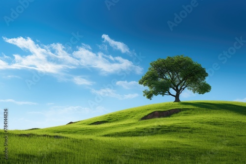 tree on a hill