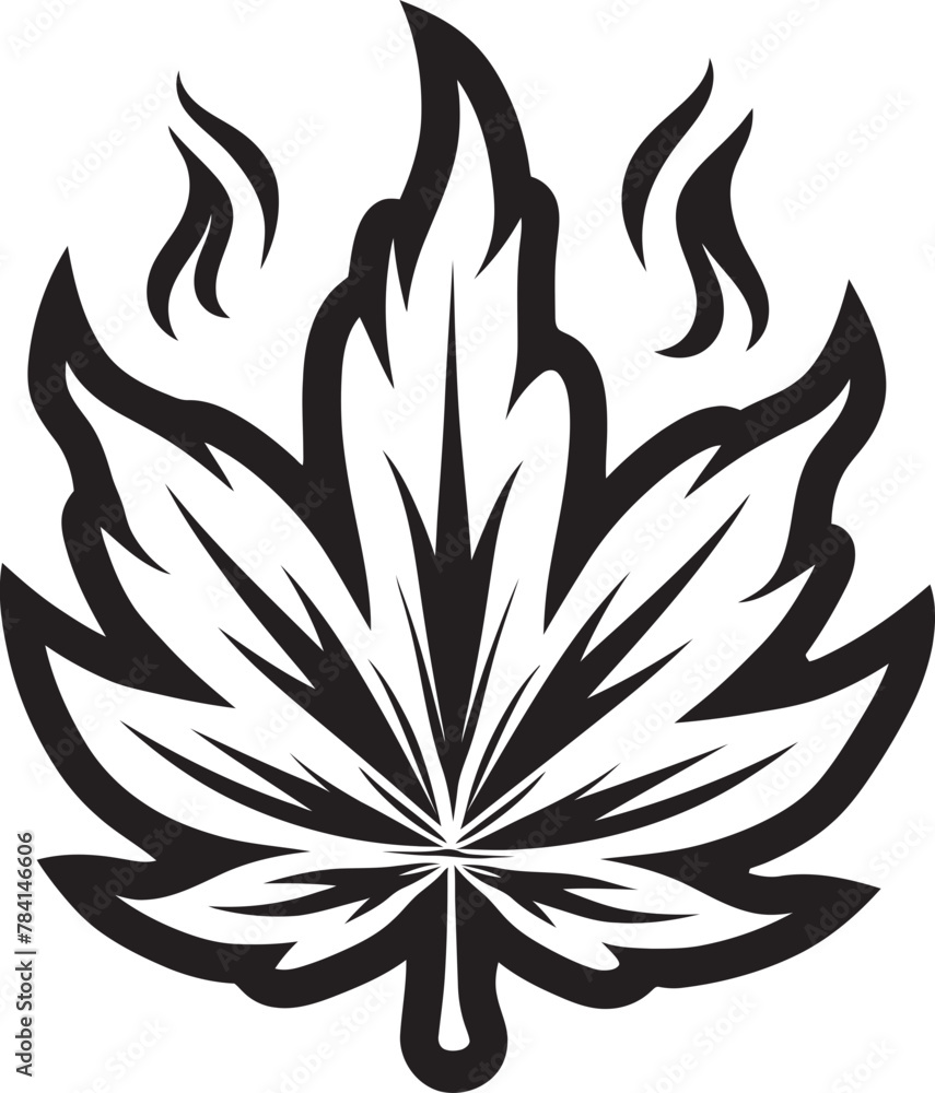 Kush Kingdom Vector Marijuana Leaf Iconic Design Herb Harmony Herbal Symbolic Emblem Kush Kingdom Vector Marijuana Leaf Iconic Design Herb Harmony Herbal Symbolic Emblem