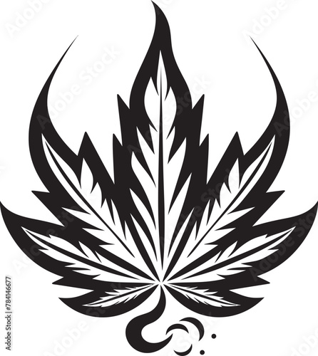 Mary Jane Majesty Herbal Emblematic Icon Kush Kingdom Vector Marijuana Leaf Symbol Emblem