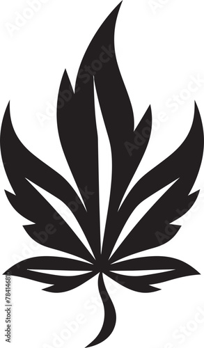 Blissful Bud Cannabis Emblematic Emblem Chronic Charm Marijuana Leaf Iconic Design © BABBAN