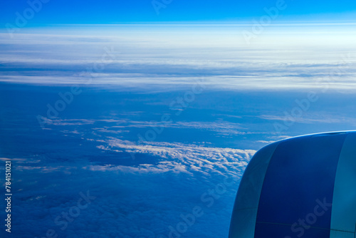 Copenhagen, Denmark - aerial cloudscape at sunrise