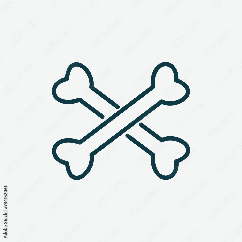 cross bone icon vector logo design template cross bone icon vector logo design template