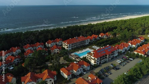 Housing Estate Swimming Pool Rogowo Basen Osiedle Burco Aerial View Poland photo