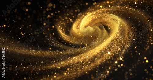 Majestic Gold Dust Vortex Swirl 