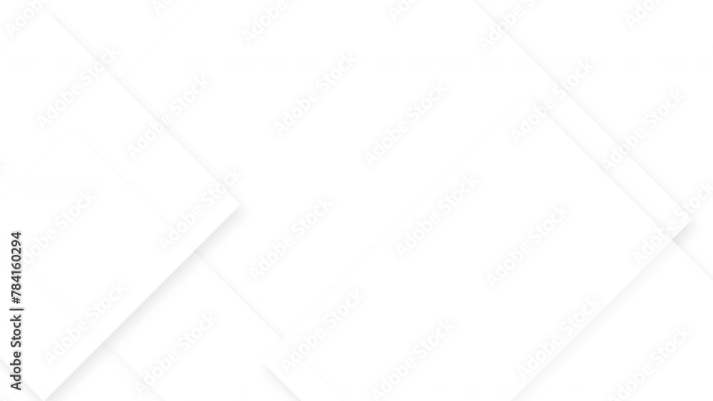 Abstract white geometry corporate motion background seamless loop animation
