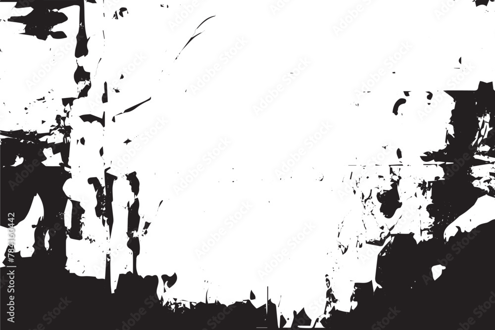 Obraz premium Weathered Elegance, Urban Decay Chronicles, Concrete Dreams, Worn Patina, Faded Splendor, Artwork, multilayer grunge texture whisper, worn imagination, blueprint soft melodies of time, paper and ink.