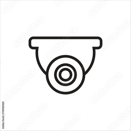 cctv vector icon line template