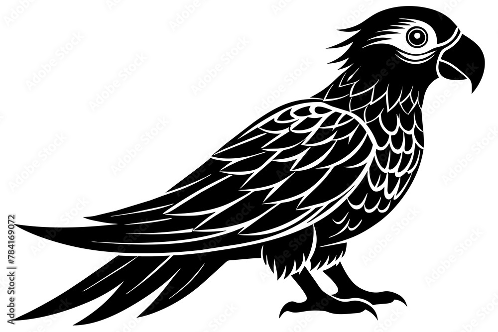 create-a-silhouette-color-image--parrot-bird-vector
