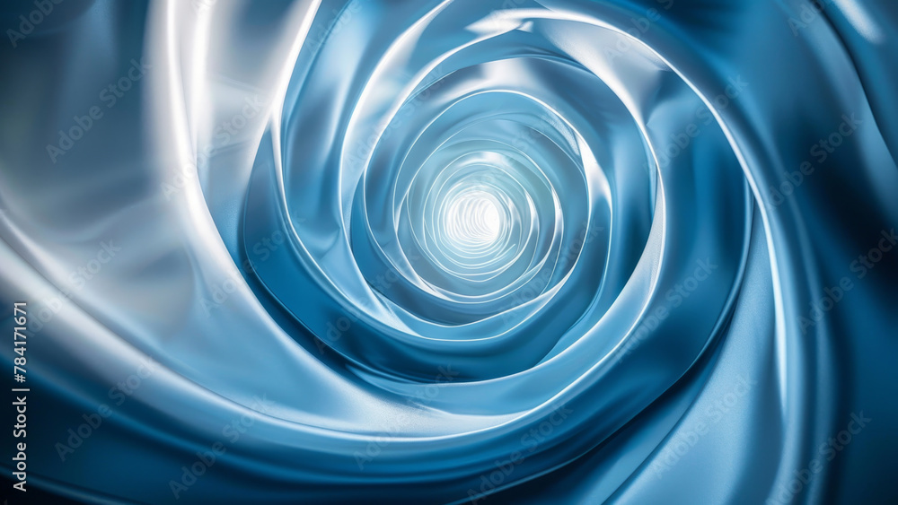 Satin Blue Fabric Swirl Abstract Background Satin Blue Fabric Swirl Abstract Background