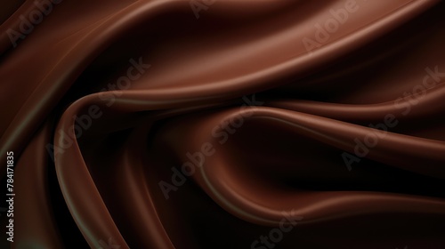 Dark chocolate brown background with soft delicate folds