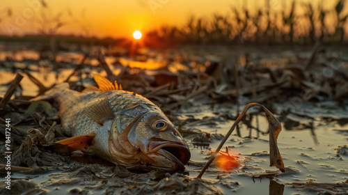 Fish died in drought because global issues