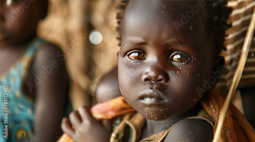 Somalia kid starving  photo