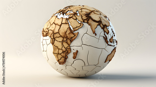 Dry Cracked Earth Dry Icons 3d