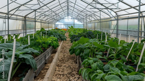 Greenhouses provide controlled environments where plants thrive