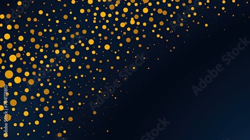 Abstract blue background with yellow dots 