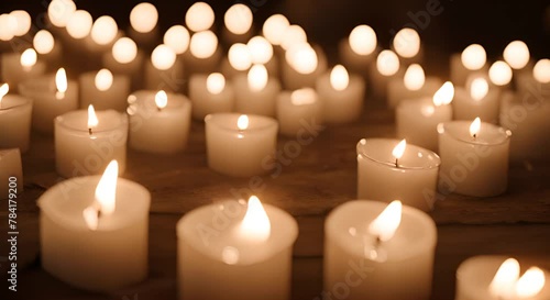 Wallpaper Mural candles in the dark Torontodigital.ca