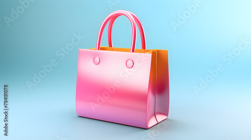 Shopper shopping icon 3d