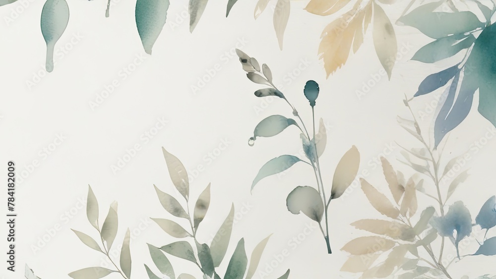 seamless floral pattern with leaves seamless floral pattern with leaves