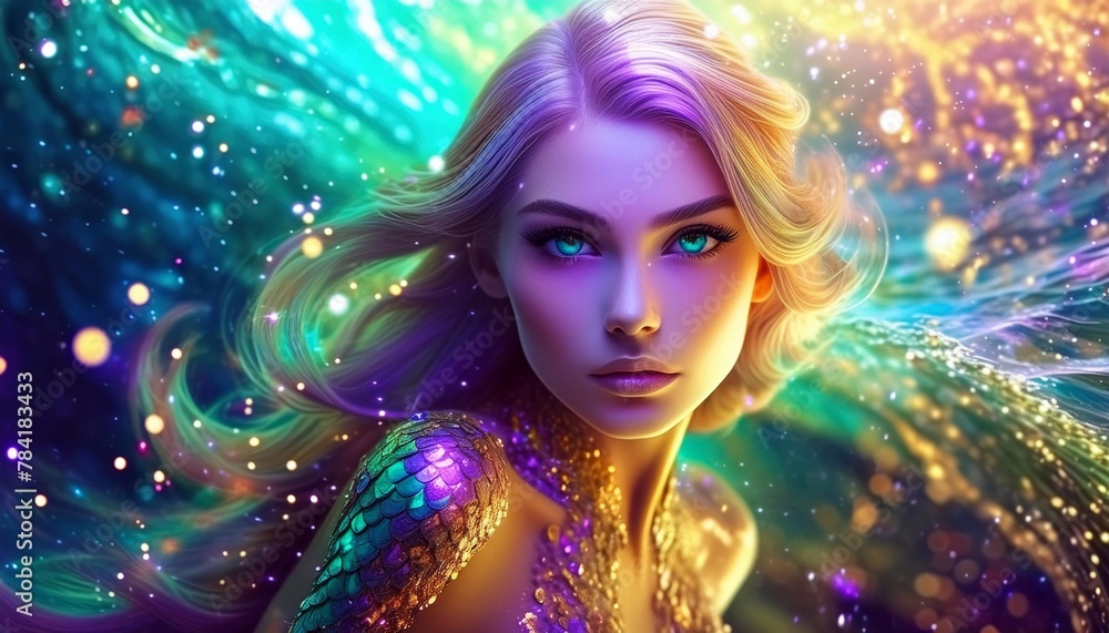 portrait of a mermaid portrait of a mermaid