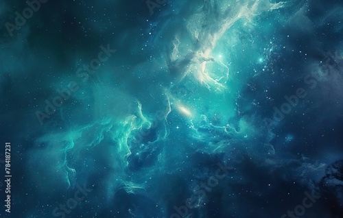 Galaxy nebula space background. Astronomy science wallpaper © aisculptor