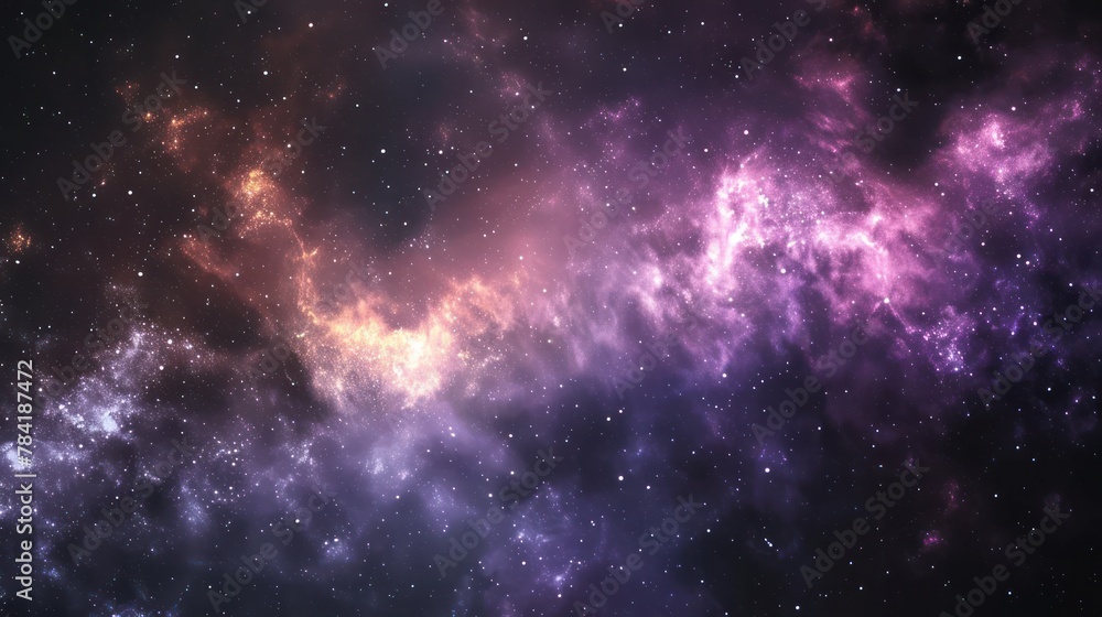 Space galaxy background with stars. Science Wallpaper