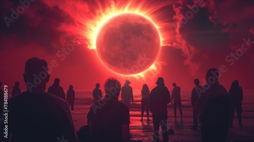 poster of the red solar eclipse
