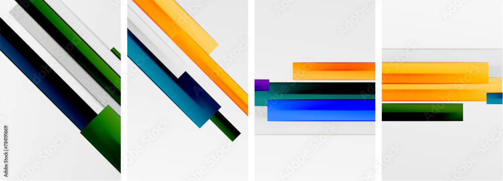 A vibrant collage of colorfulness with parallel lines in magenta, electric blue, and tints, forming a pattern on a white background. The mix of colors creates a dynamic and eyecatching art piece A vibrant collage of colorfulness with parallel lines in magenta, electric blue, and tints, forming a pattern on a white background. The mix of colors creates a dynamic and eyecatching art piece