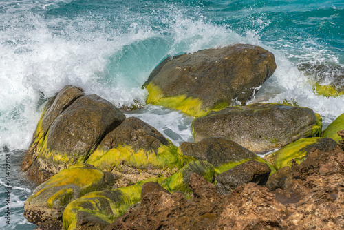 Coastal boulders Aruba