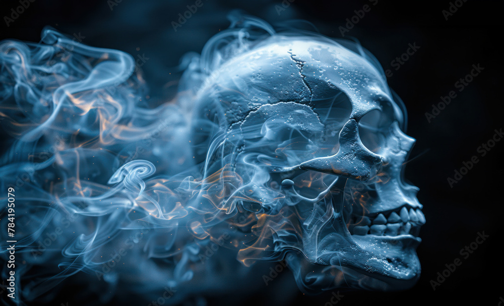 Skull Emitting Smoke Skull Emitting Smoke