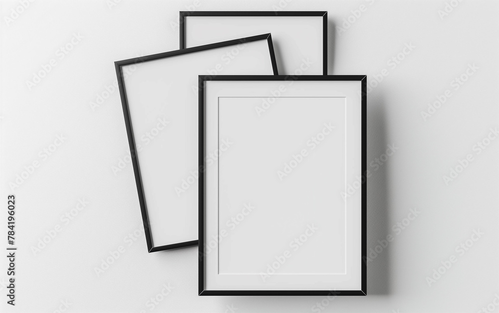 Modern Frame Mockup on White, Perfect for Artwork Display - frame mockup, gallery setup Modern Frame Mockup on White, Perfect for Artwork Display - frame mockup, gallery setup