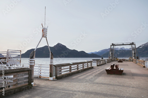 Porteau Cove Provincial Park during a winter season in British Columbia, Canada photo