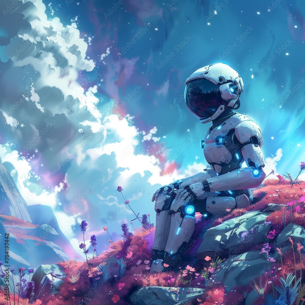 Dreamy Android Leaning on Cool Mint Oasis Dreamy Android Leaning on Cool Mint Oasis
