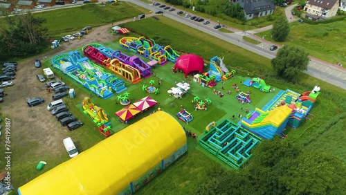 Wallpaper Mural Amusement Park Sarbinowo Dmuchany Park Rozrywki Aerial View Poland Torontodigital.ca