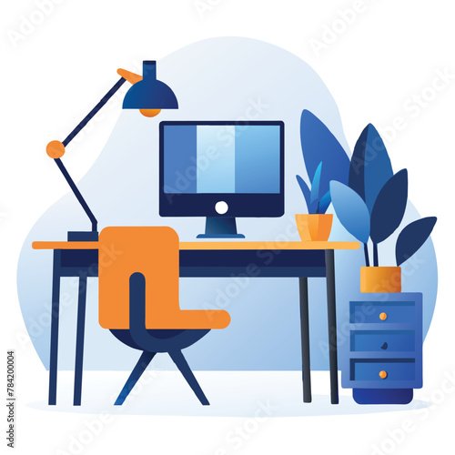 work from home vector illustration