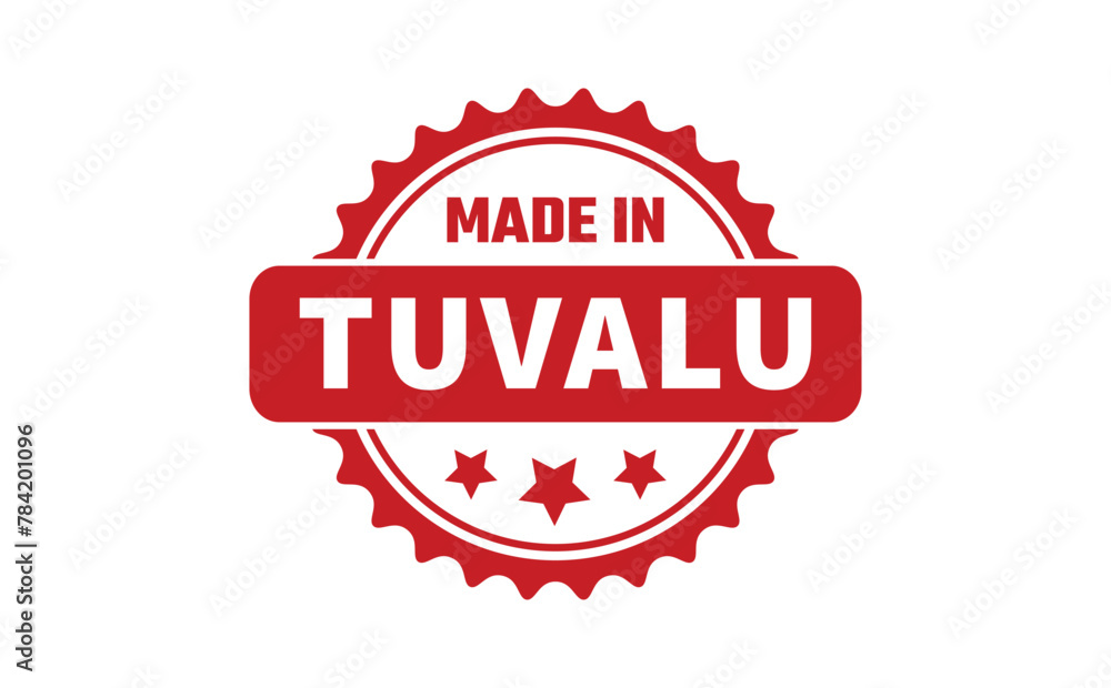Made In Tuvalu Rubber Stamp Made In Tuvalu Rubber Stamp
