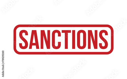 Sanctions Stamp. Sanctions Rubber grunge Stamp Seal